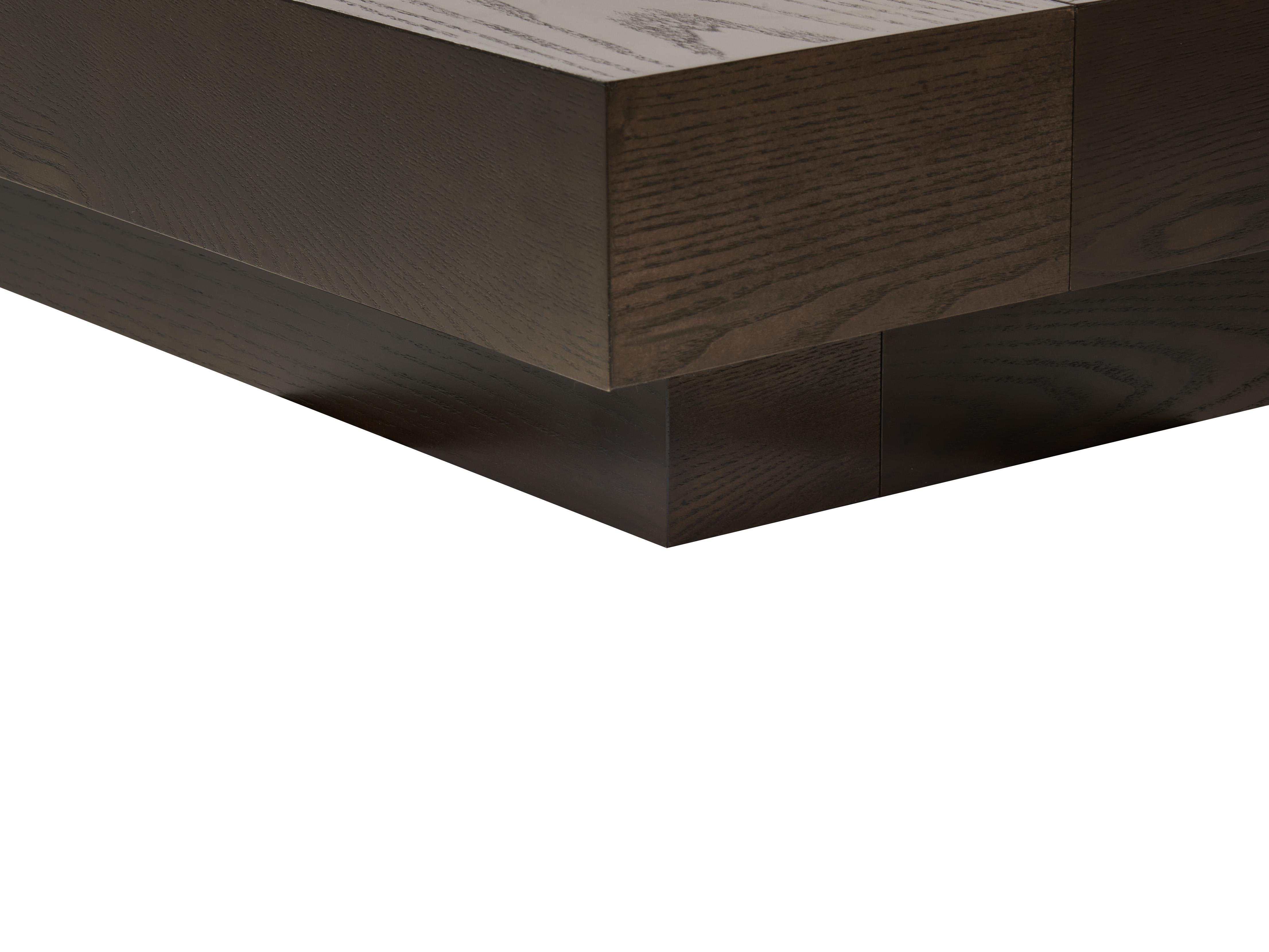 Bett mit Lattenrost Bouclé ZEN 160 x 200 cm Dunkle Esche_931441