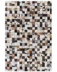 Rug CERLI White 140 x 200 cm Leather_743075