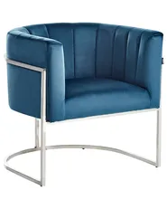 Poltrona LARVIK Velluto Blu_952101