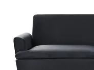 Divano letto 3 posti VETTRE Velluto Nero_787978