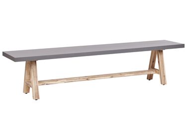 Banc de jardin 200 cm gris TONNARE