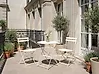Bistro Set FIORI Metal Off-White
