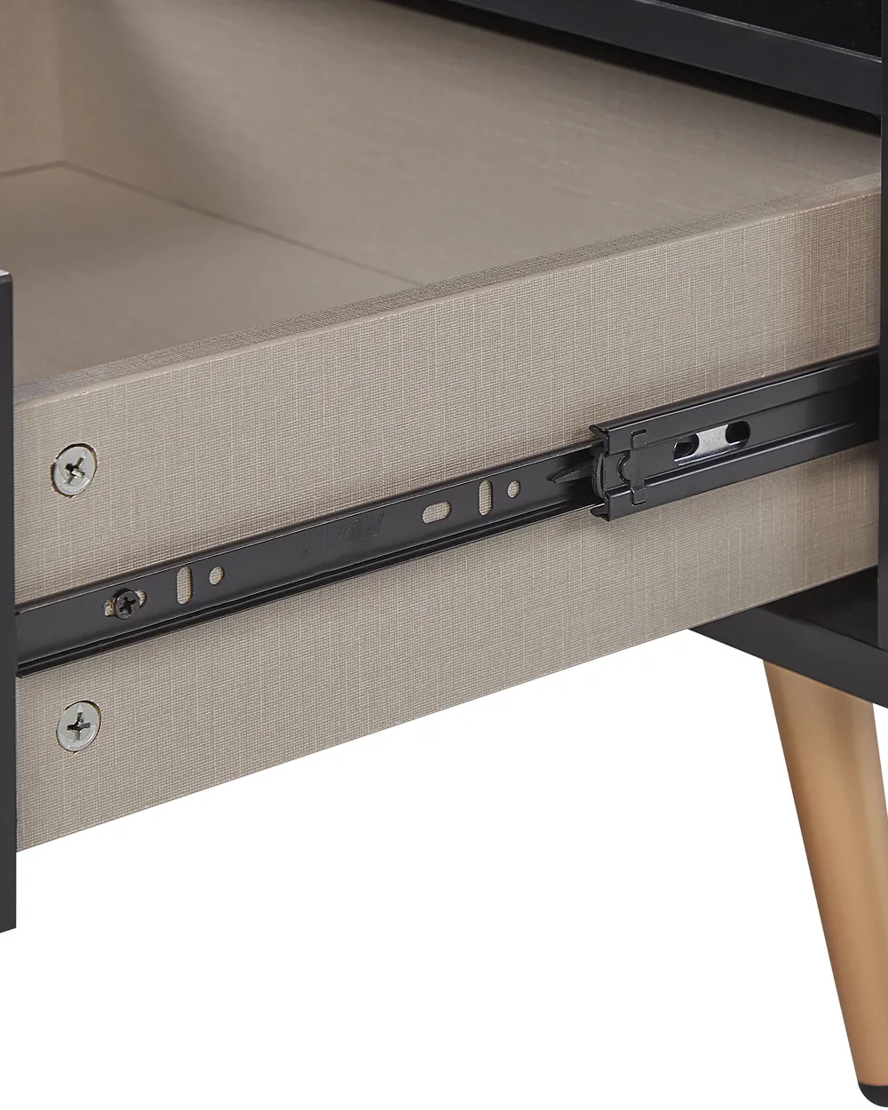 1 Drawer Bedside Table INDIO Black_789594