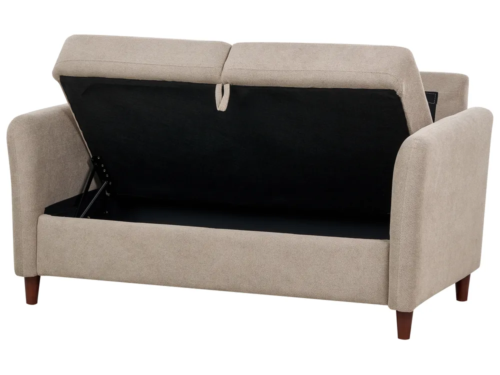 Sofa 2 Seater MARE with Storage Fabric Taupe_918618