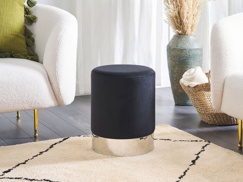Pouffe BRIGITTE Velvet Black