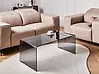 Coffee Table KENDALL Tempered Glass Black