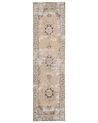 Cotton Runner Rug 80 x 300 cm Beige and Brown ALMUS_903339