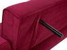 Velvet Sofa Bed Burgundy SELNES_762972