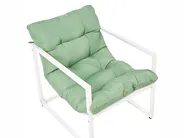 Garden Lounge Set with Table 4 Seater GARDA Metal Green_1021278