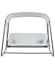 Patio Swing MARSCIANO Metal Light Grey_961243