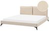 Boucle EU Super King Size Bed Beige MELLE_882622