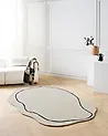 Alfombra DERA Beige 160 x 230 cm Viscosa