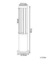 LED Pollerleuchte PAYETTE Schwarz_917081