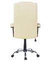 Bureaustoel met massagefunctie kunstleer beige COMFORT II_793108