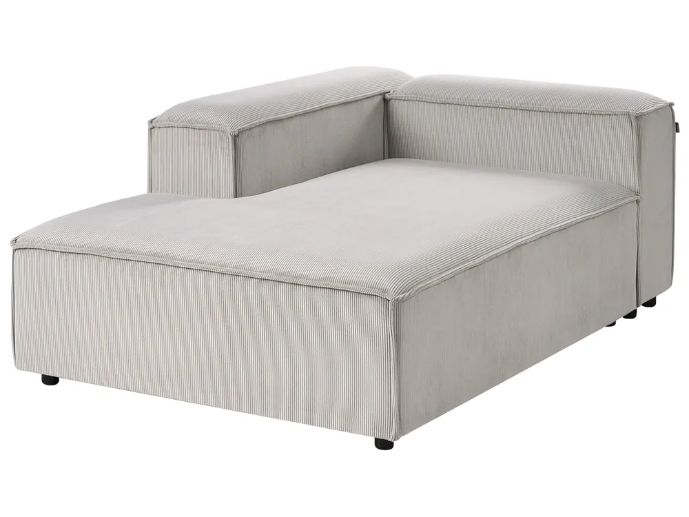 Right-Hand Chaise Longue ARDAL Corduroy Taupe_1011016
