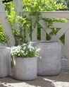 Vaso per piante grigio 51 x 51 x 50 cm MESSENE_853288