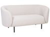 Sofa dwuosobowa tapicerowana beżowa LOEN_867498