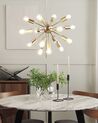 15 Light Metal Pendant Lamp Gold BALAGAS_818273