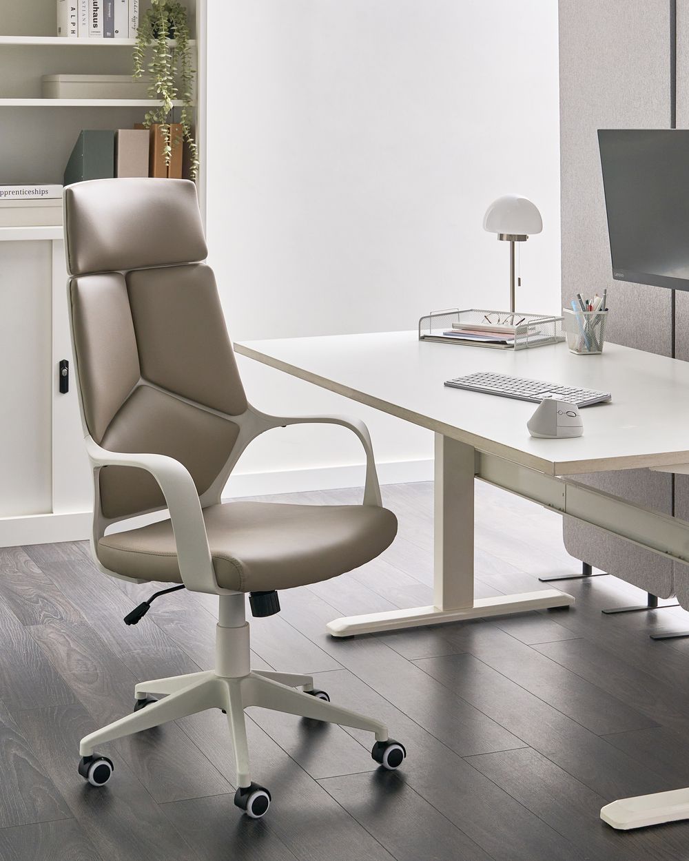 Sedia da ufficio DELIGHT II Pelle sintetica Tortora