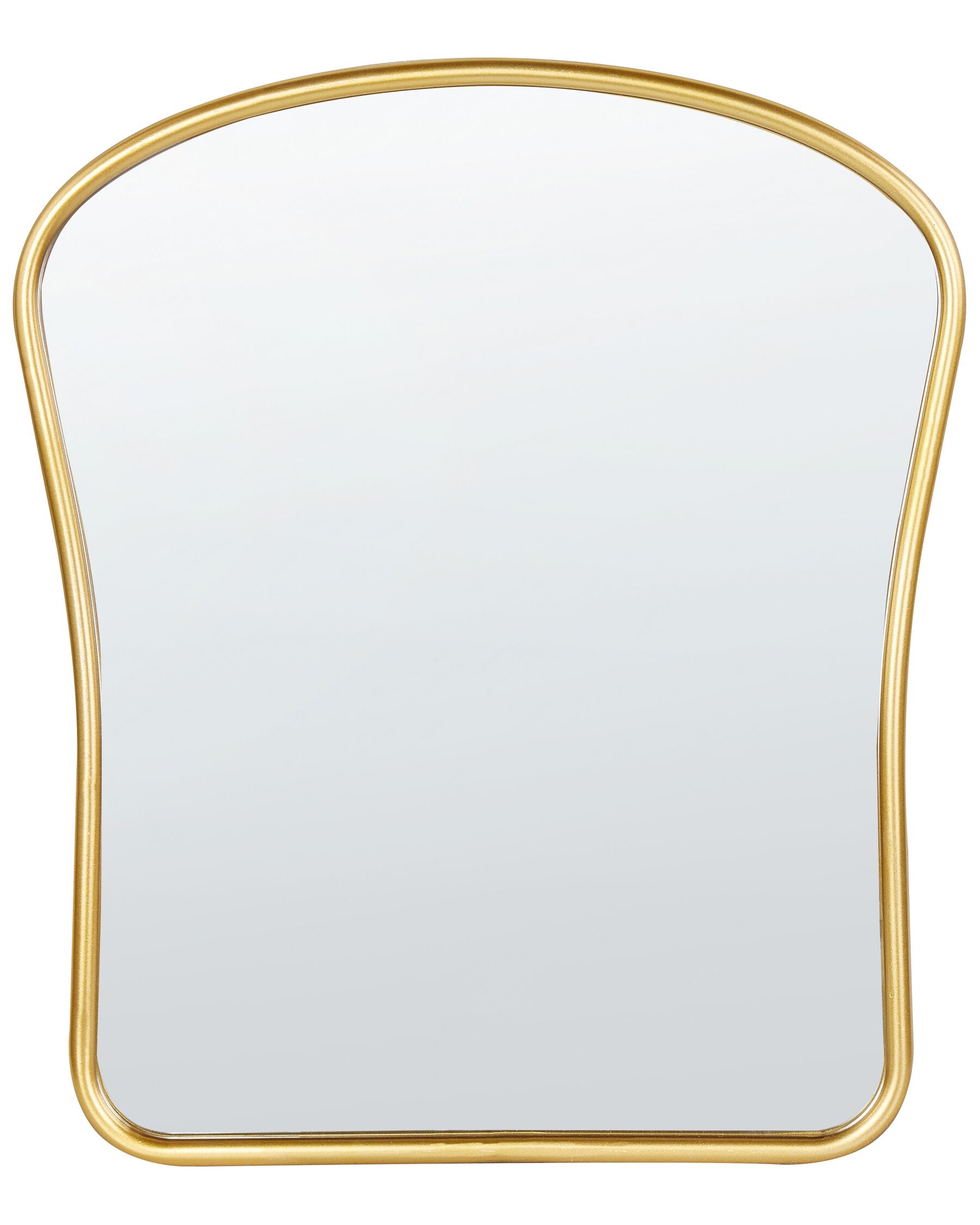 Espejo de pared de metal dorado 45 x 52 cm NOTH_900670