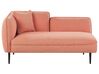 Chaise longue sinistra bouclé rosa pesca CHEVANNES_887290