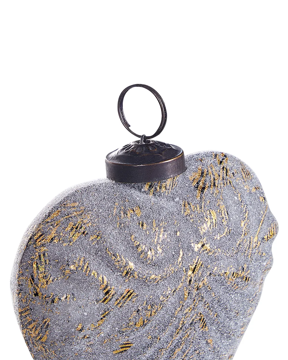 Set di 4 palline decorative FERIABLE Vetro Grigio_899351