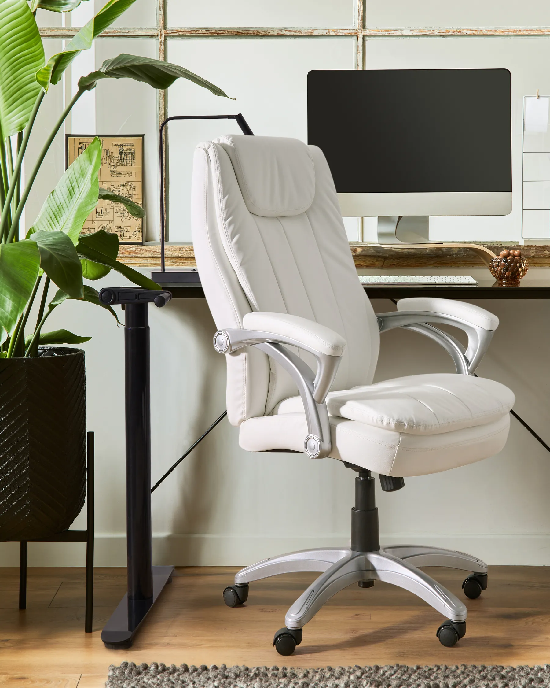Executive Chair CHIEF Faux Leather Off-White_990040