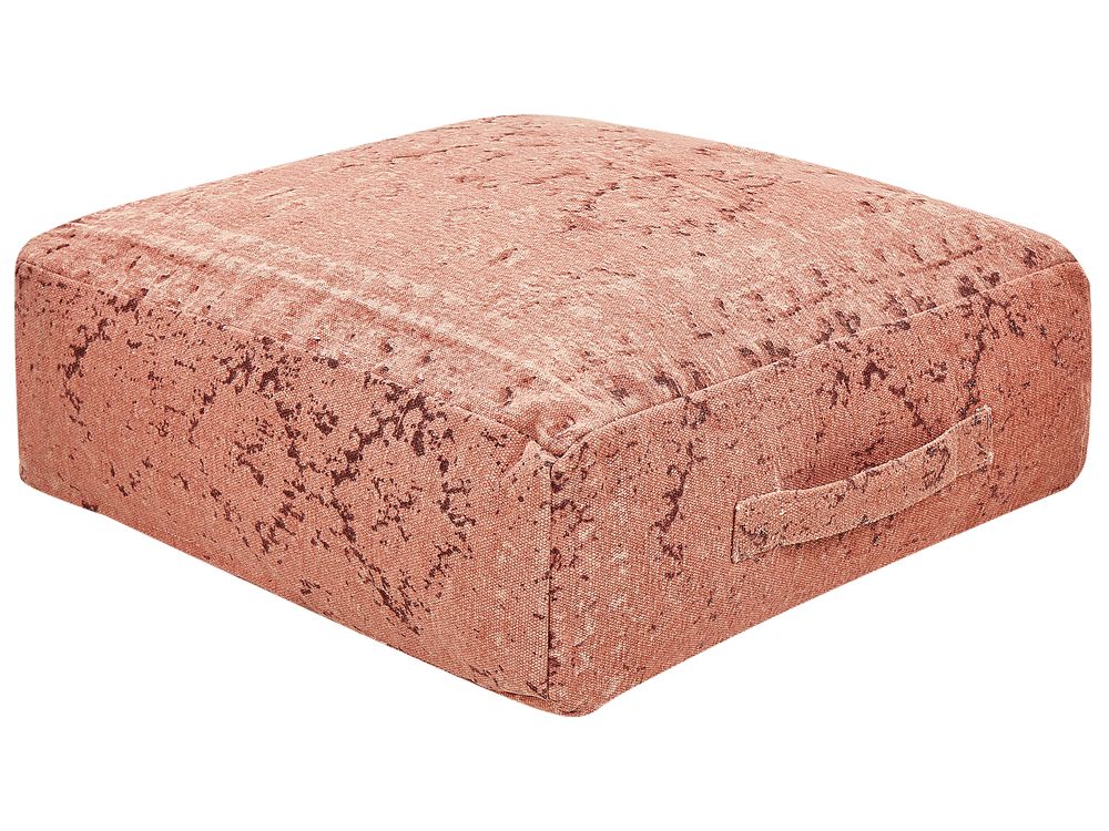 Pouffe SHASA Cotton Light Red
