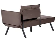 Right-Hand Chaise Longue ROCAMADOUR Fabric Brown_1029258