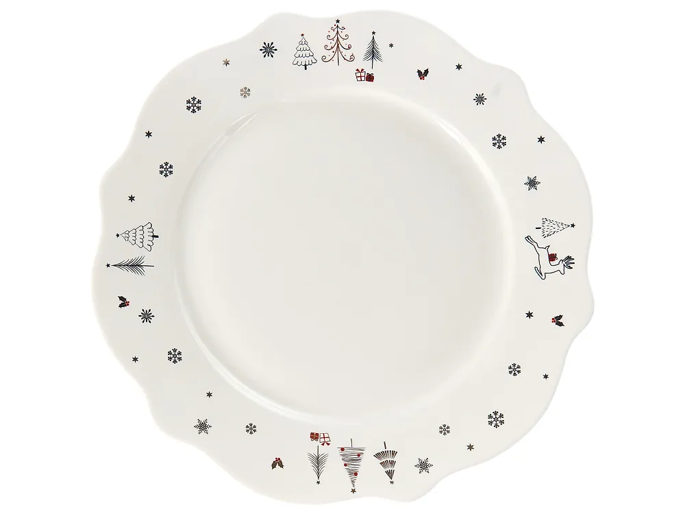 Zastawa stołowa 20-częściowa PERILLA Porcelana Biały_1192000