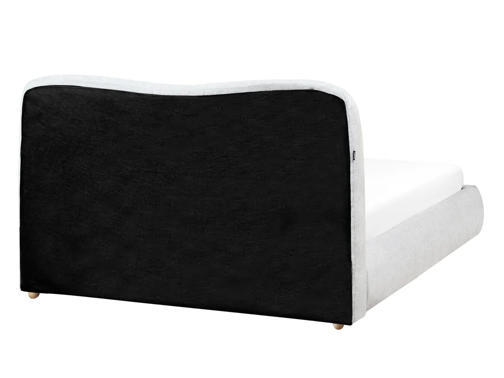 Ottoman Bed BLAGNAC Fabric Light Grey 140 x 200 cm (EU Double)_1009319