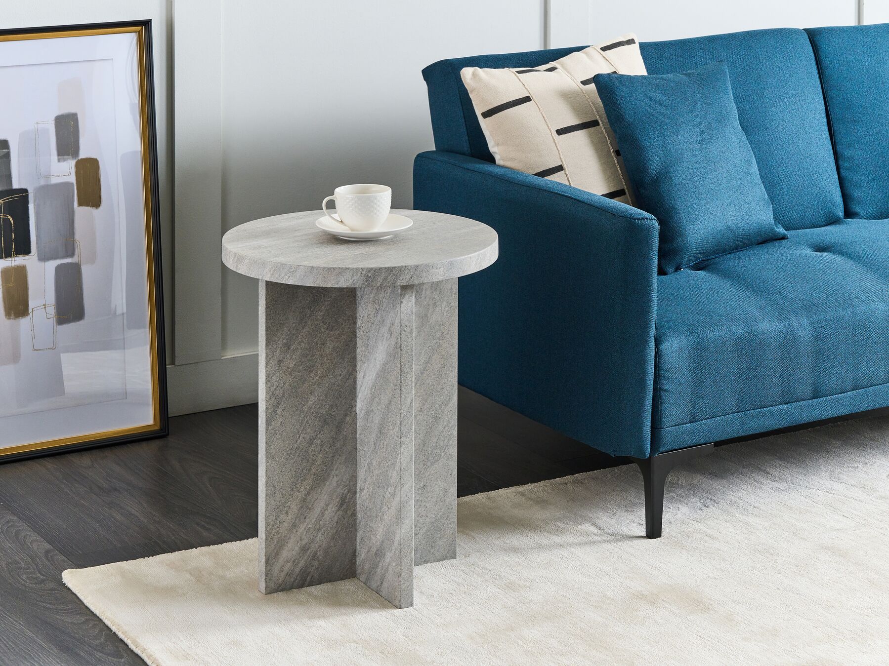 Side Table Stone Effect STANTON_912826