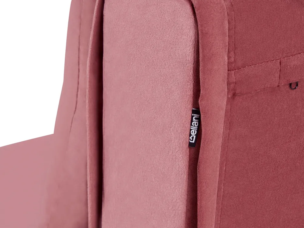 Single Sofa Bed VESTFOLD Velvet Pink_937926