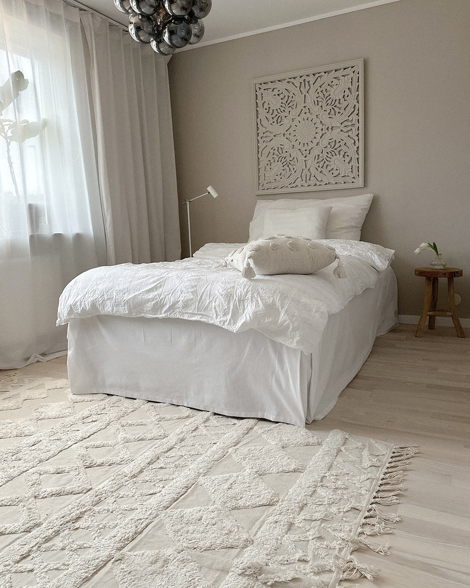 Bavlnený koberec 140 x 200 cm béžový DIDIM_907407