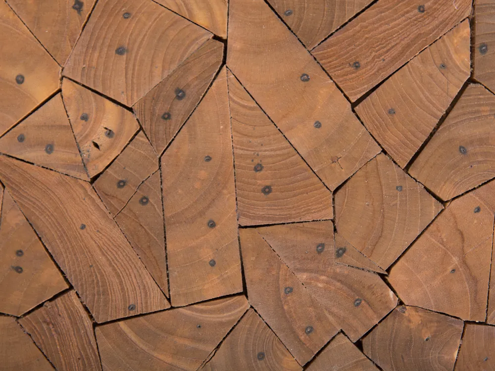 Tavolino DAWSON Legno di teak Marrone_735989