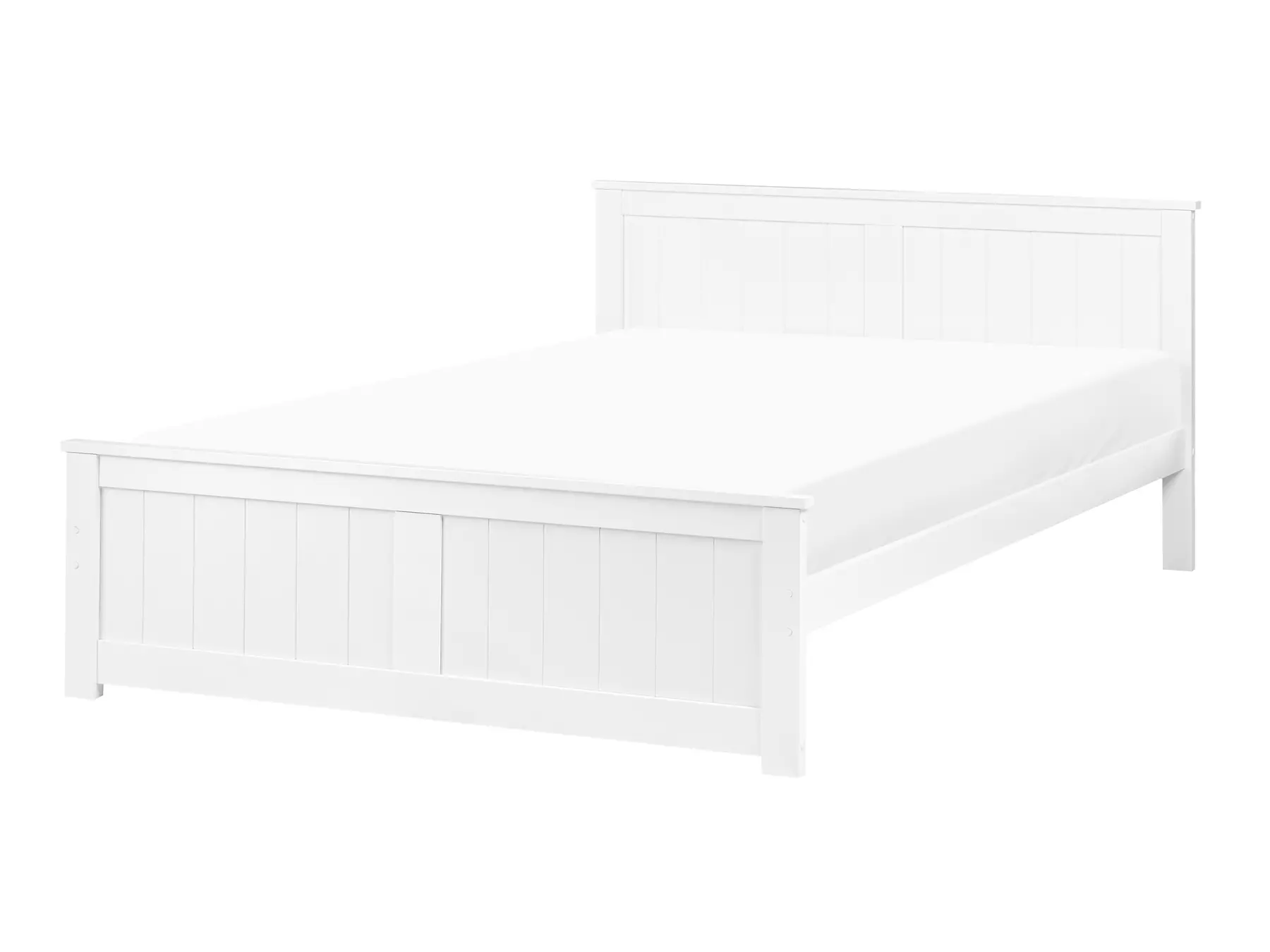Bed Pine Wood SABRAN 120 x 200 cm (EU Small Double) White_1060868