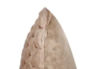 Zestaw 2 poduszek dekoracyjnych PURSLANE 43 x 43 cm Sztuczne futro Beżowy Wzór geometryczny_856308