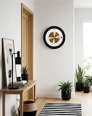 Wall Clock CLUSES Metal Black_1175989