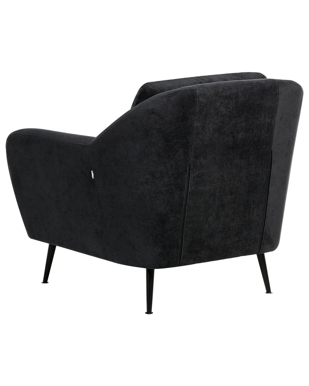 Living Room Set 3 Seater EIBY Chenille Black_1004393
