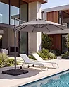 Parasol ogrodowy na wysięgniku 294 cm SAVONA Ciemnoszary
