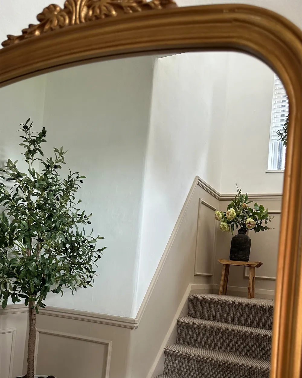 Wall Mirror SUSSEY 75 cm 78 cm Gold_978651