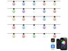 Outdoor String Multicolour Smart LED Lights with App 25 Bulbs ISORTOQ_883495