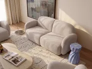 Sofa 3 Seater JULE Boucle Beige_1125961