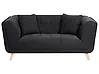 Sofa 2 Seater HABO Fabric Black