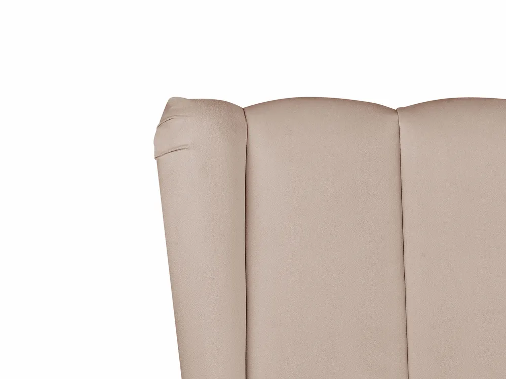Bed Velvet MIRIBEL 160 x 200 cm (EU King Size) Taupe_870580