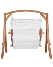 Patio Swing APRILIA Larch Wood Brown_679790