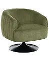 Swivel Armchair NORAGER Fabric Green