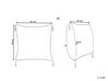 Dekokissen geometrisches Muster Baumwolle beige / schwarz mit Quasten 45 x 45 cm 2er Set DEADNETTLE_816988