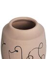 Stoneware Flower Vase 20 cm Beige SKATE_935174