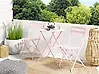 Bistro Set Folding FIORI Metal Pastel Pink